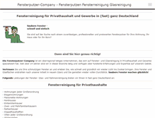 Tablet Screenshot of fensterputzer-company.de